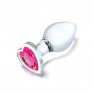 Kit 3 Plugs Anal Heart Jewel Glass Training - photo 1