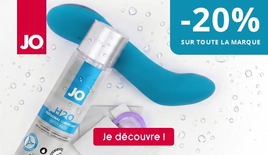 annière promo : réduction de -20% sur toute la gamme de lubrifiants et gels de plaisir JO