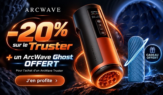 ArcWave Thruster à -20 % avec un ArcWave Ghost offert pour tout achat du masturbateur ArcWave Thruster.