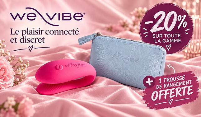 We-Vibe : -20 % sur le Stimulateur Sync Lite et une trousse de rangement offerte.