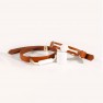 Coffret Baillon Boule ou Mors Carré Cuir Brun et Métal - photo 4