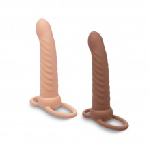 Dong Strap Ball Stretcher Ribbed Dual Penetrator