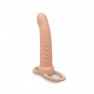 Dong Strap Ball Stretcher Ribbed Dual Penetrator - photo 0