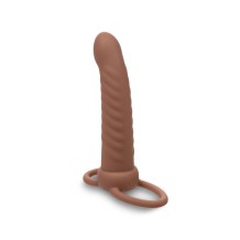 Dong Strap Ball Stretcher Ribbed Dual Penetrator