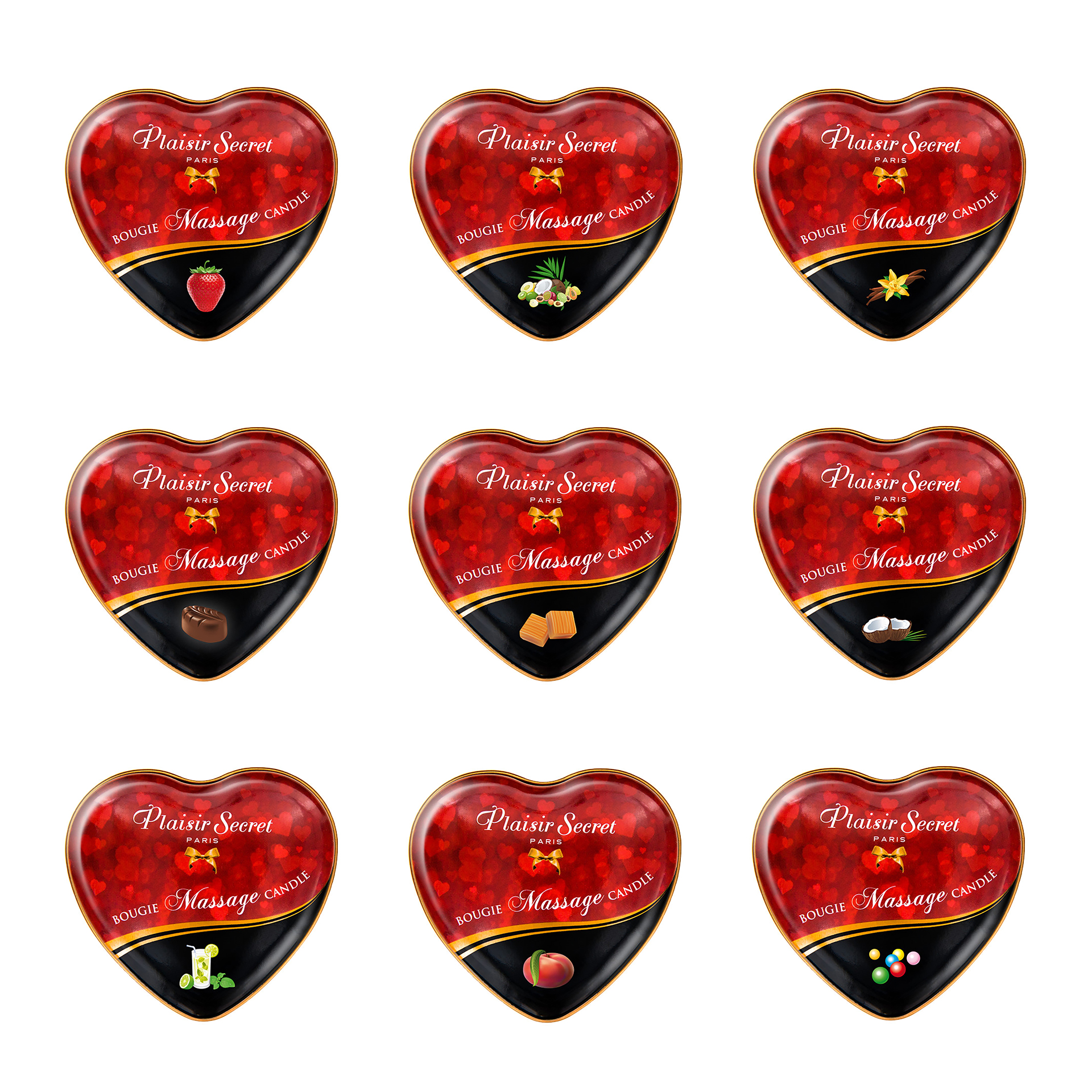 Mini Bougie de Massage Coeur