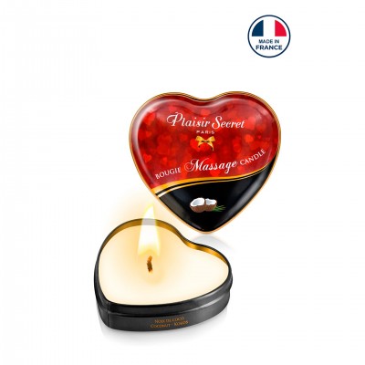 Mini Bougie de Massage Coeur Noix de Coco