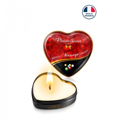 Mini Bougie de Massage Coeur Bubble Gum