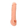 Gaine à Pénis Réaliste avec Cockring 21 cm - photo 0