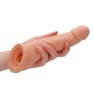 Gaine à Pénis Réaliste avec Cockring 21 cm - photo 1
