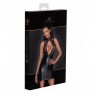Robe courte F241 powerwetlook et tulle brodé - photo 6