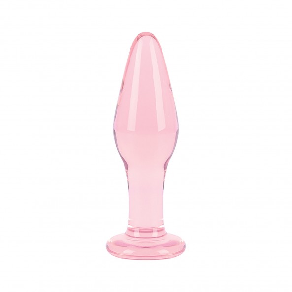 Plug Anal en Verre Rose Slim