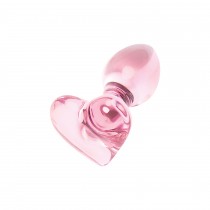 Plug Anal en Verre Rose Heart