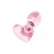 Plug Anal en Verre Rose Heart