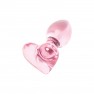 Plug Anal en Verre Rose Heart - photo 0