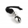 Plug Anal Acier Black Hair Pony Tail Rosebud - photo 1