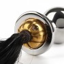 Plug Anal Acier Black Hair Pony Tail Rosebud - photo 3