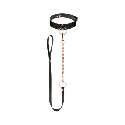 Collier avec Laisse Dorée