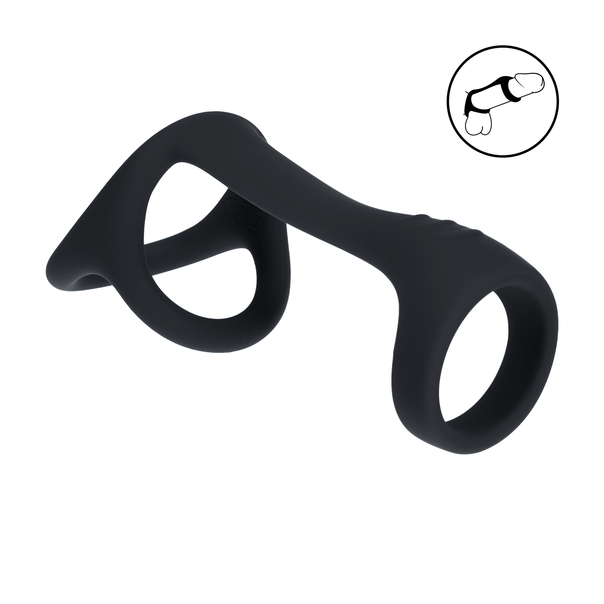Cockring Tri O Shaft Silicone