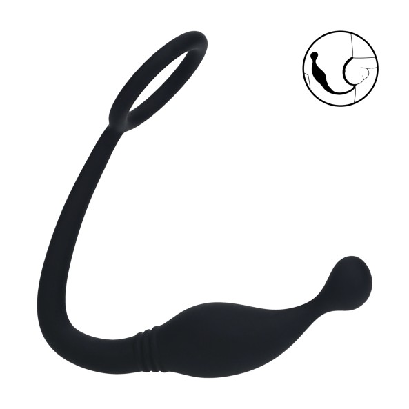 Cockring avec Stimulateur Prostatique Silicone Small