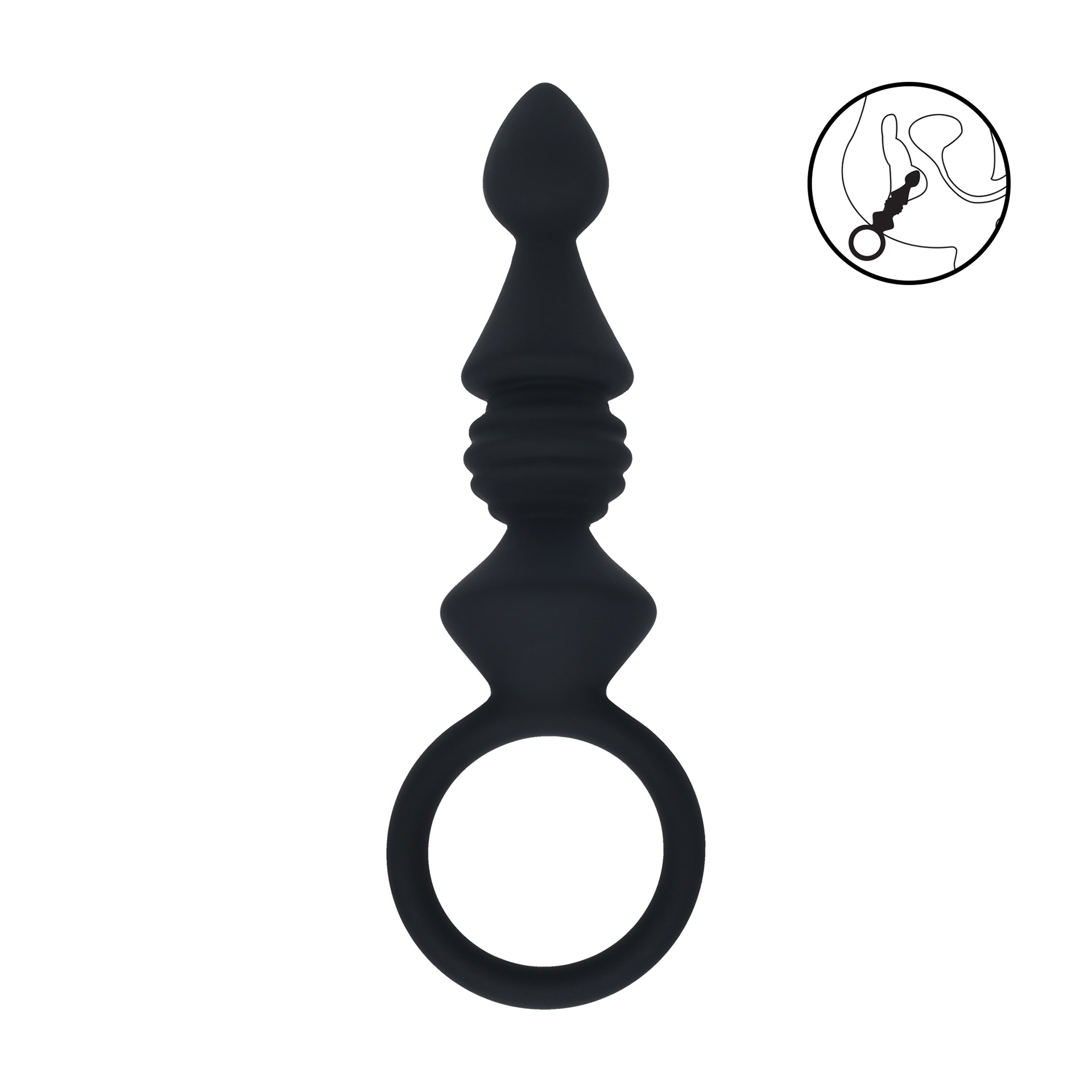 Sonde Anale Ribbed Silicone