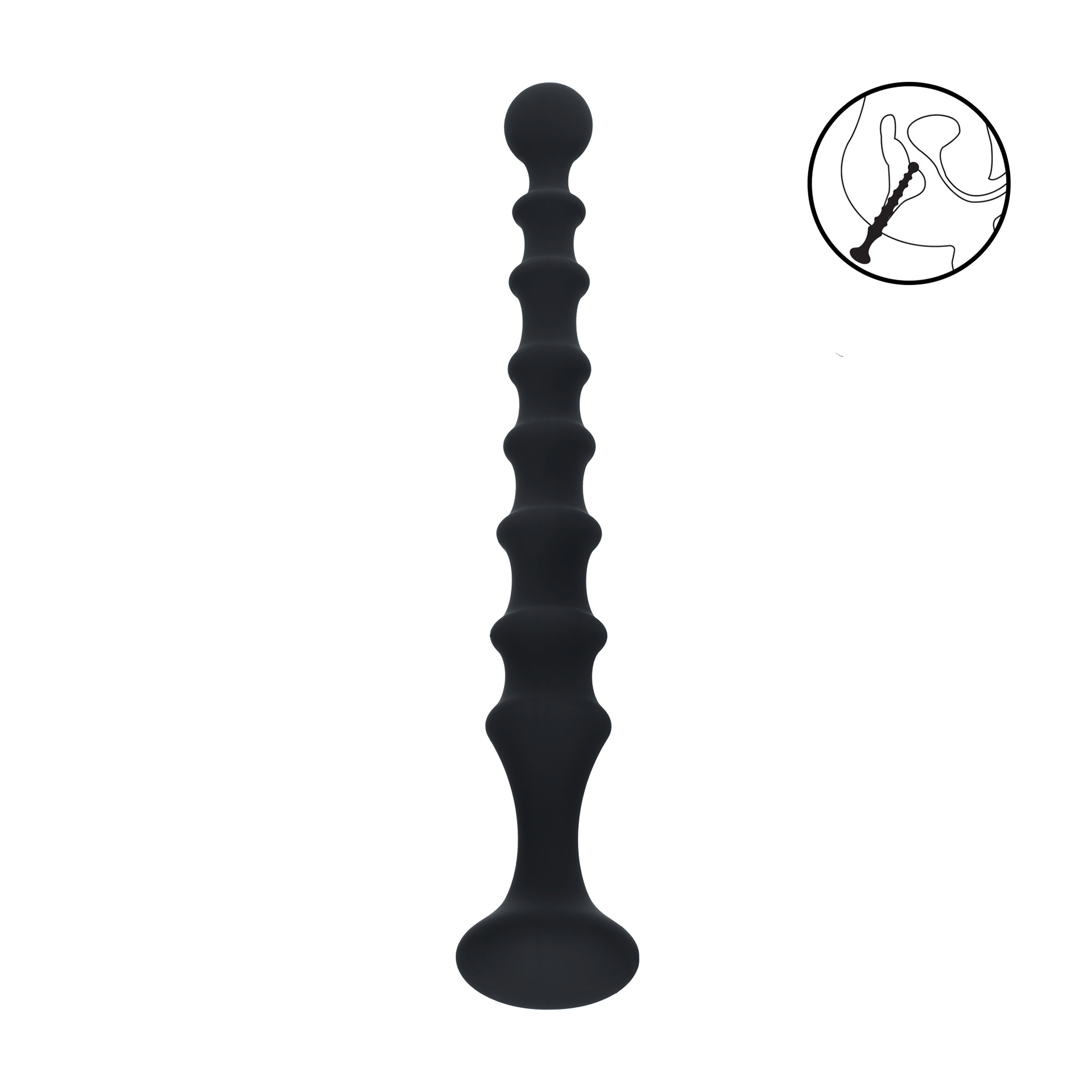 Chaine Anale Ribbed Silicone
