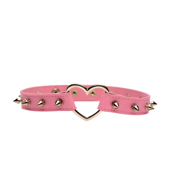 Collier Ras du cou en Forme de Cœur à Pointes