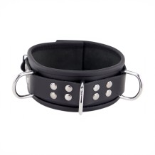 Collier Cuir 3 Anneaux en D