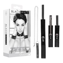 Collier Velcro avec laisse et menottes