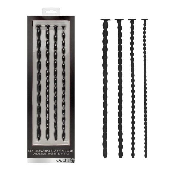 Kit Tiges à Urètre Silicone Spiral Screw Advanced