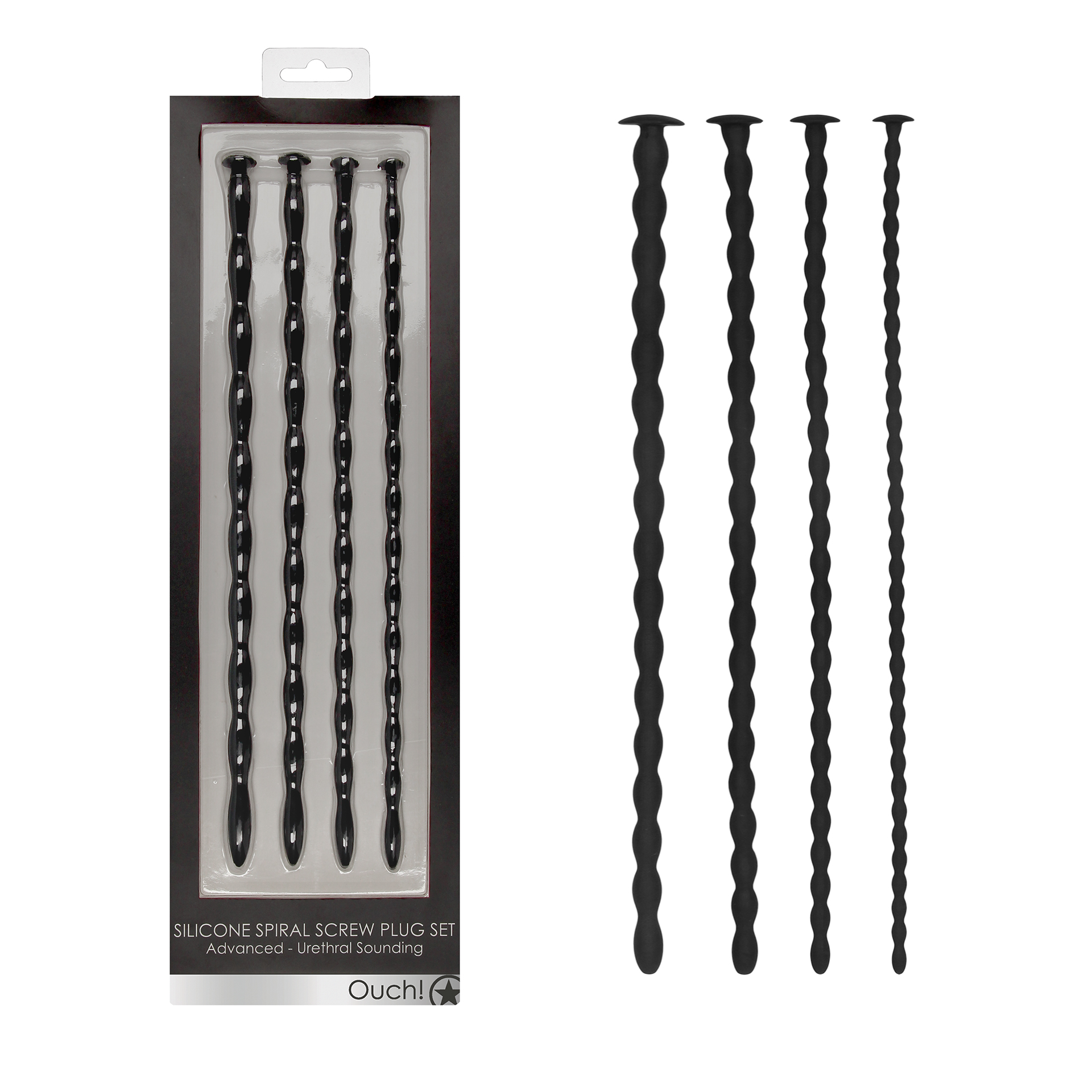 Kit Tiges à Urètre Silicone Spiral Screw Advanced