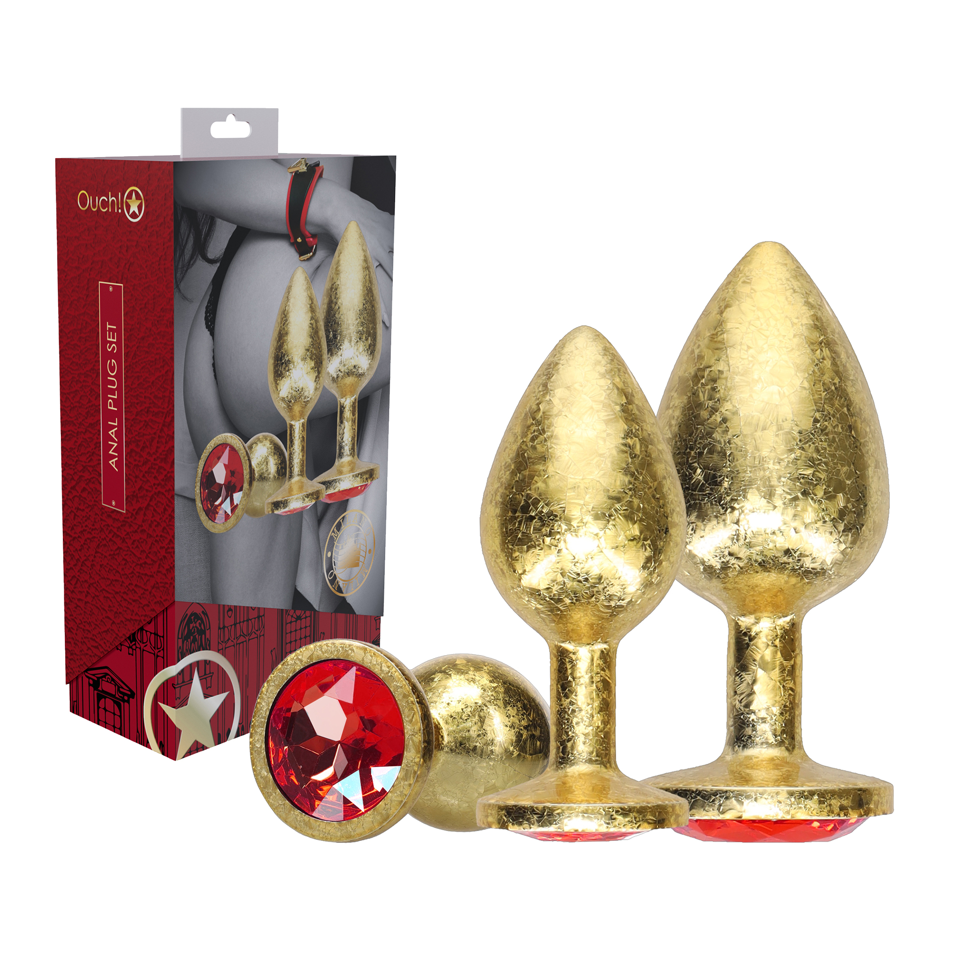 Coffret 3 Plugs Anal Collection Milano Ouch - Sextoy