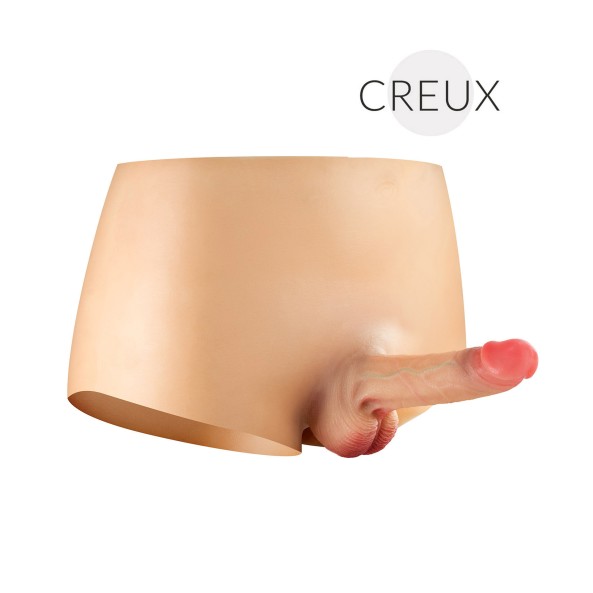 Boxer avec Gode Réaliste Creux Manly