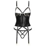 Ensemble Corset Porte-jarretelles et String Ouvert - photo 3