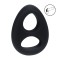 Cockring Double Silicone Liquide Noir
