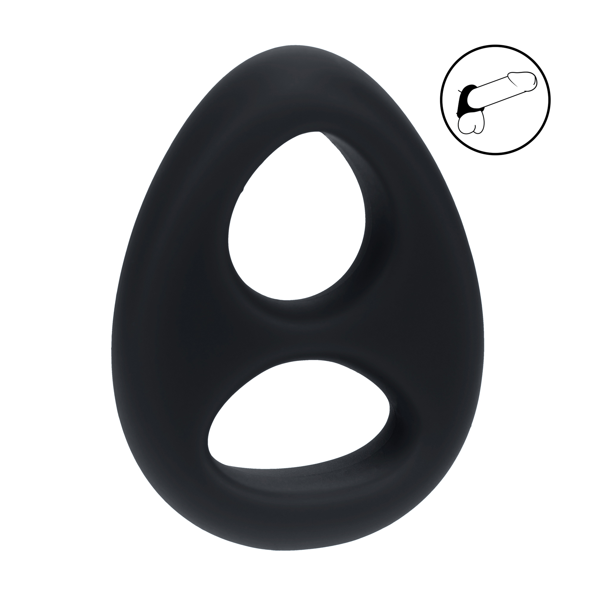 Cockring Double Silicone Liquide
