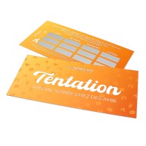 Carte à Gratter Tentation Spécial Soirée chez Des Amis