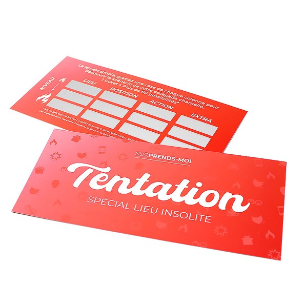 Carte à Gratter Tentation Spécial Lieu Insolite