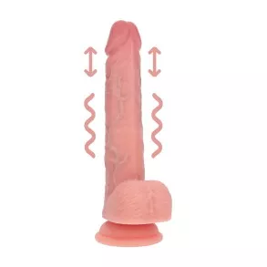 Gode Vibrant et Va-et-vient Silicone Double Densité 17,8 cm