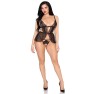 Caraco Babydoll et Culotte Ouverte Dentelle - photo 3