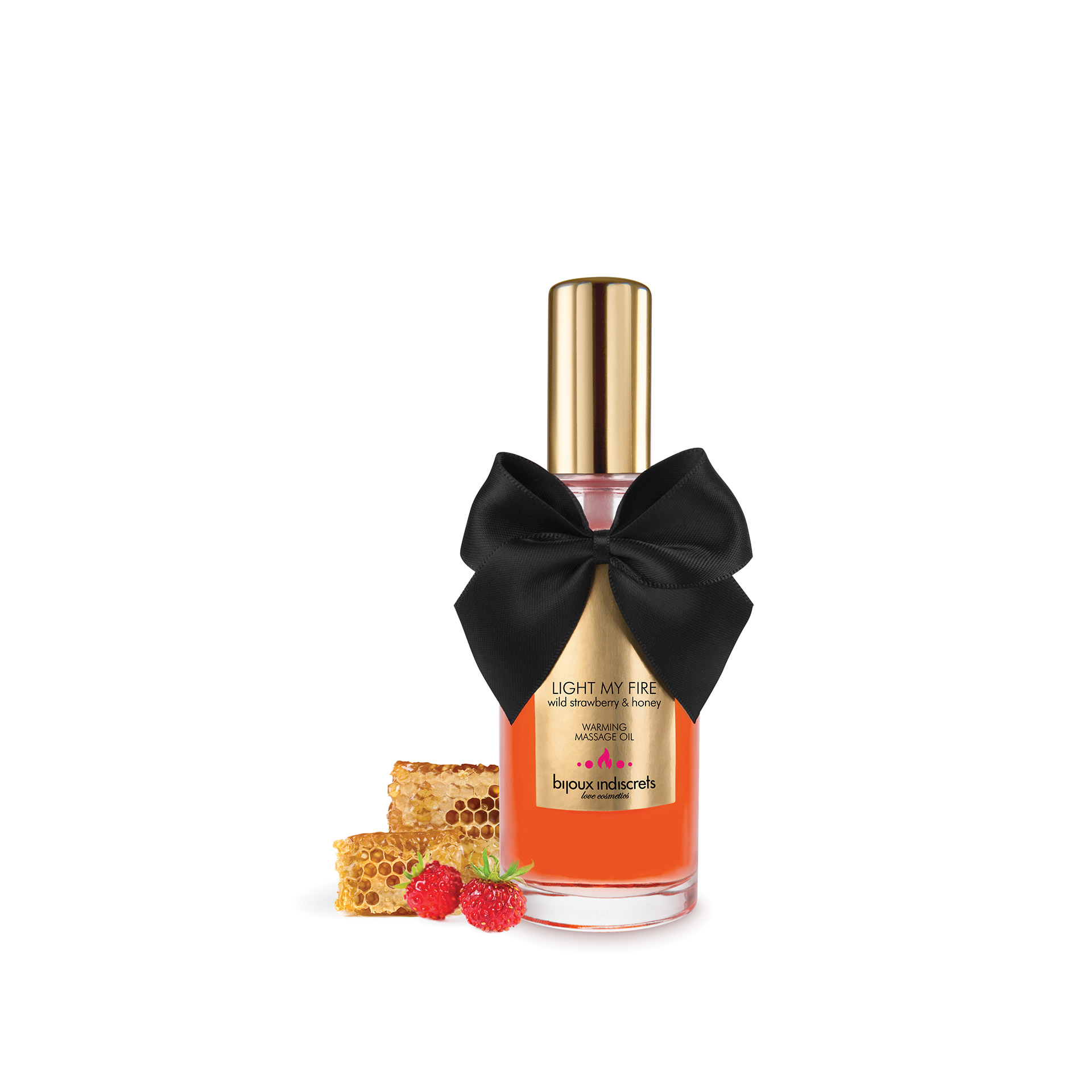 BIJOUX - INDISCRETS HUILE DE MASSAGE LIGHT MY FIRE EFFET CHALEUR SAVEUR GOMME