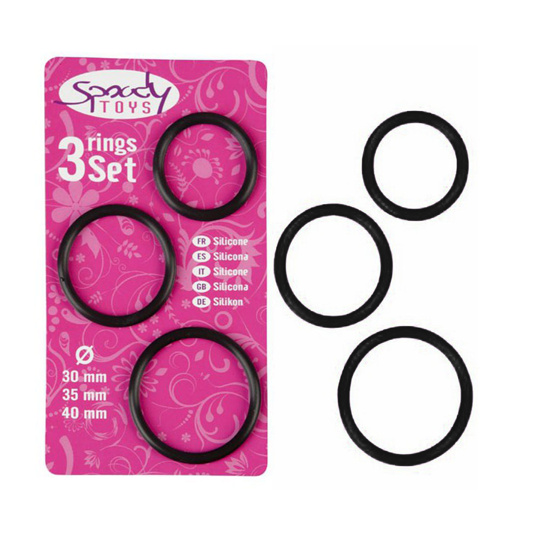 Pack de 3 Cockring Spoody Nine