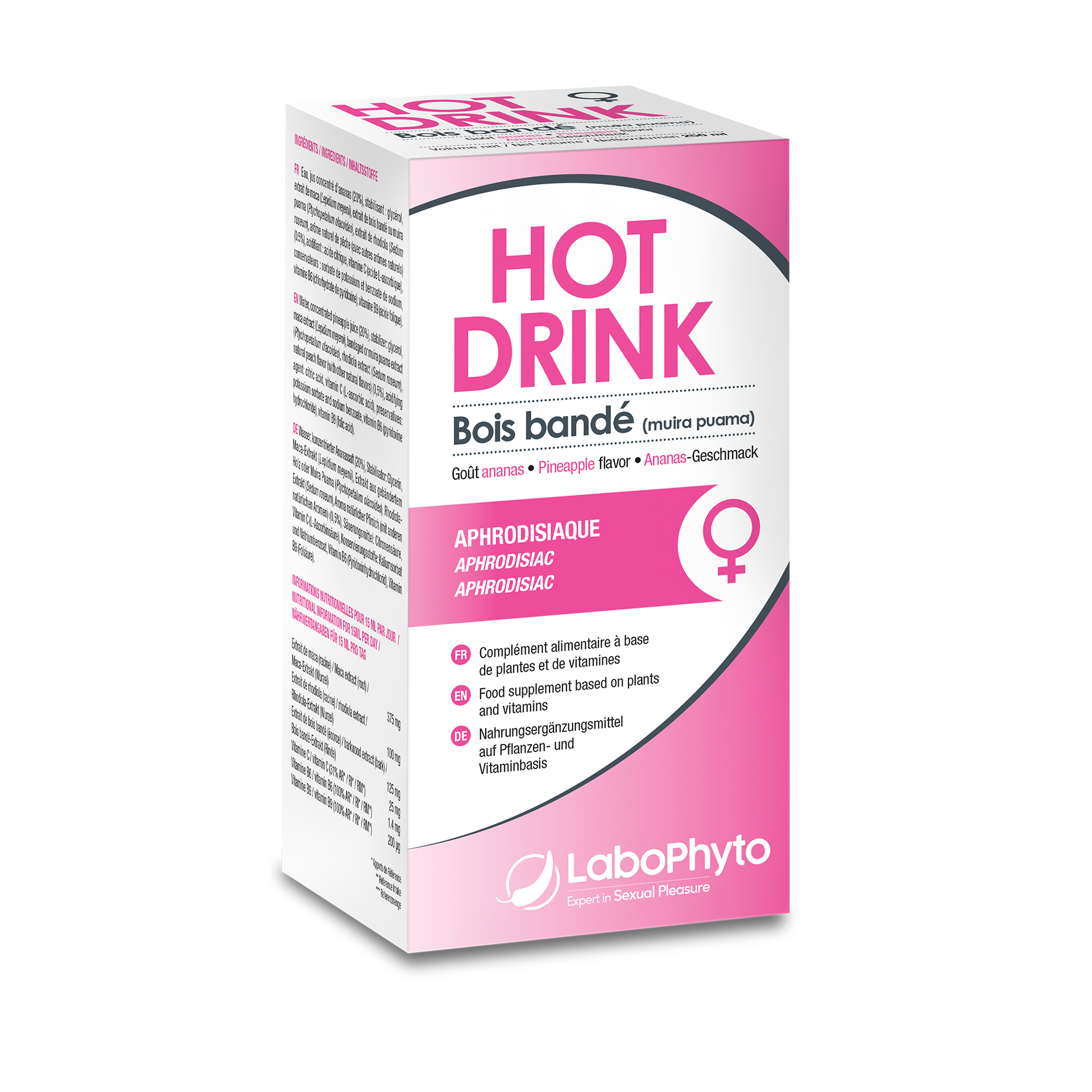 Aphrodisiaques Bois Bandé HOT DRINK Femme - LABOPHYTO - Photo 1/1