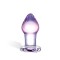 Plug Anal en Verre Amethyst Rain Transparent