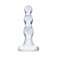 Plug Anal en Verre Triple Play Beaded