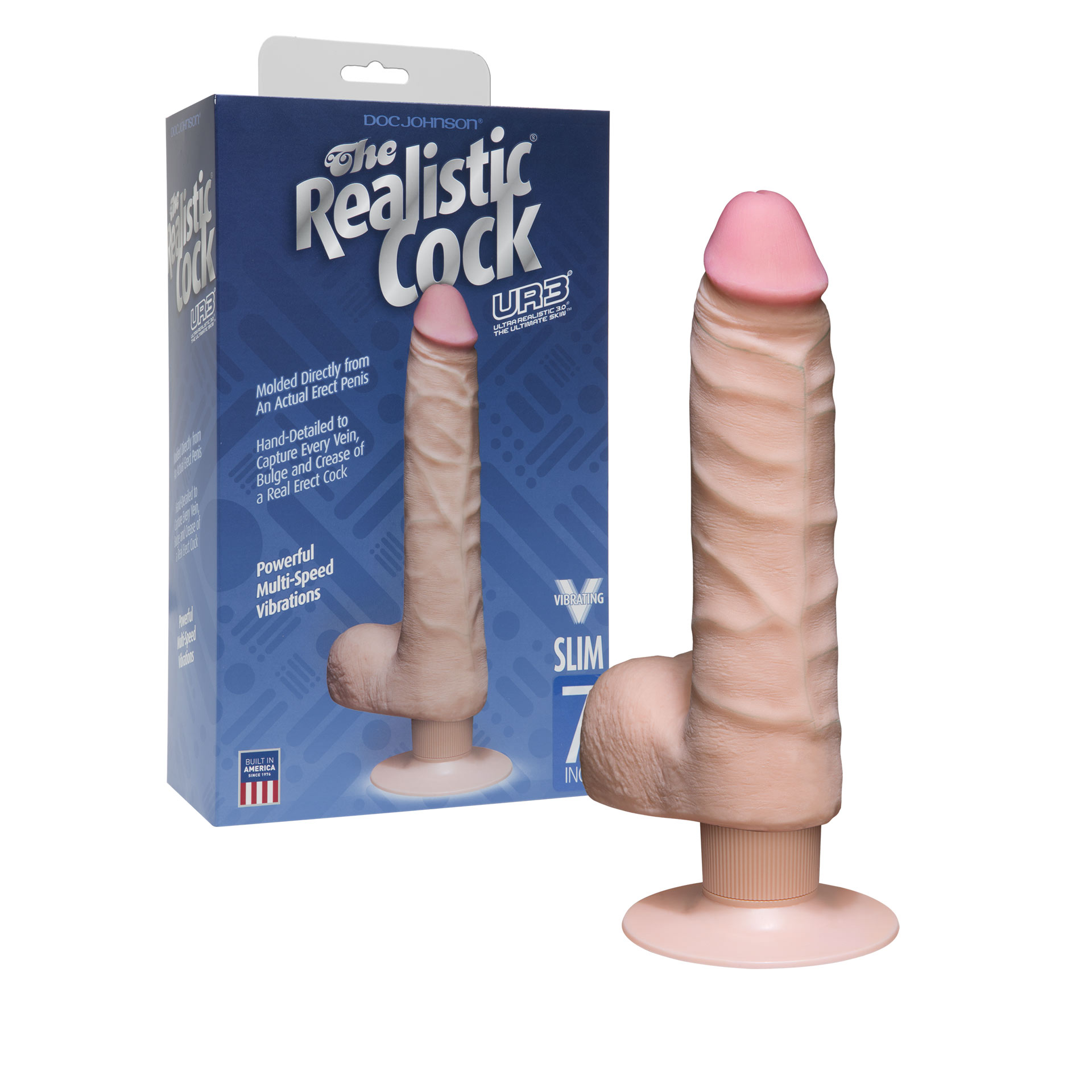 Gode Slim Vibrant The Realistic Cock 22cm UR3
