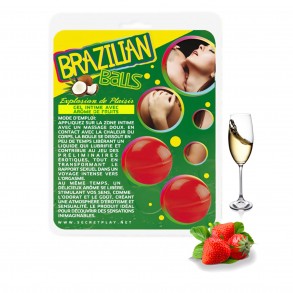 Boules Brésiliennes Fraises & Vin Pétillant