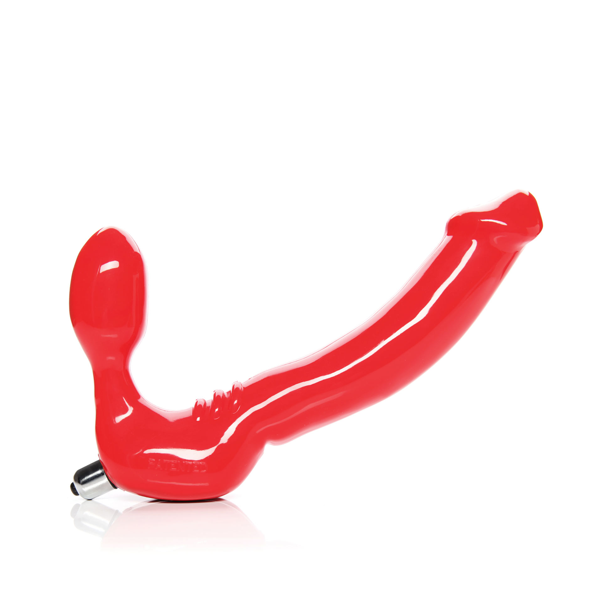 Безремневой страпон с вибропулей Toyfa Black&Red, черный, 35 см 901401-5 - TOYFA - Безремневые/Двойные страпоны - Купить