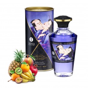 Huile Aphrodisiaque Chauffante Comestible Fruits Exotiques