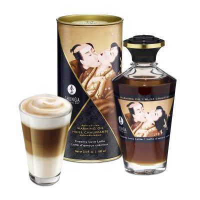 Huile Aphrodisiaque Chauffante Comestible Latté d'Amour Crémeux