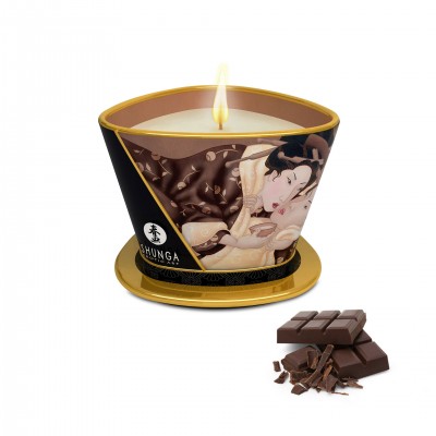 Bougie de Massage Lueur et Caresse Chocolat